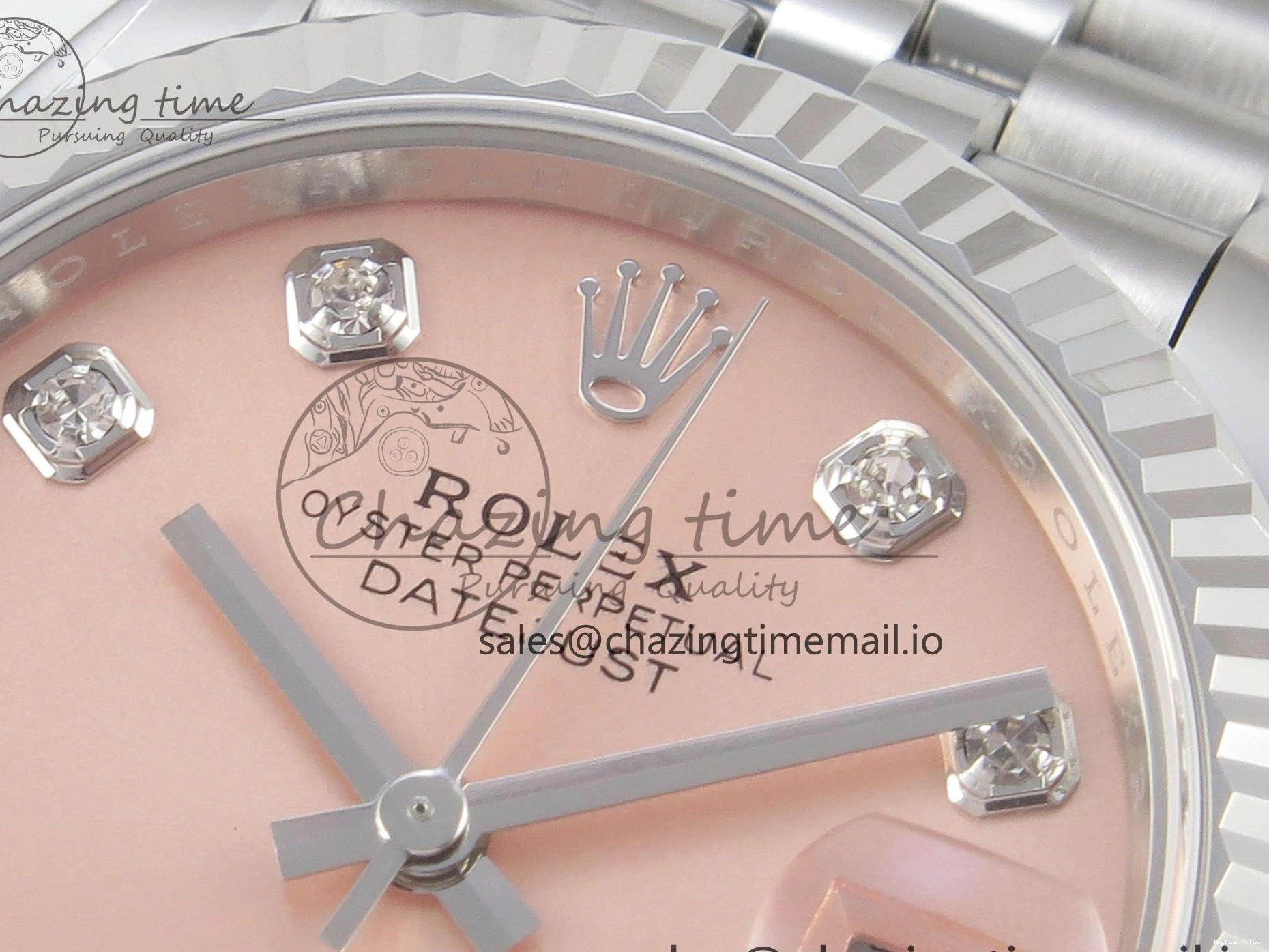 0105 Trendsetting DateJust 31 278274 THBF 1:1 Best Edition 904L Steel RG Diamond Dial on SS Jubilee Bracelet HZ Cal. 3